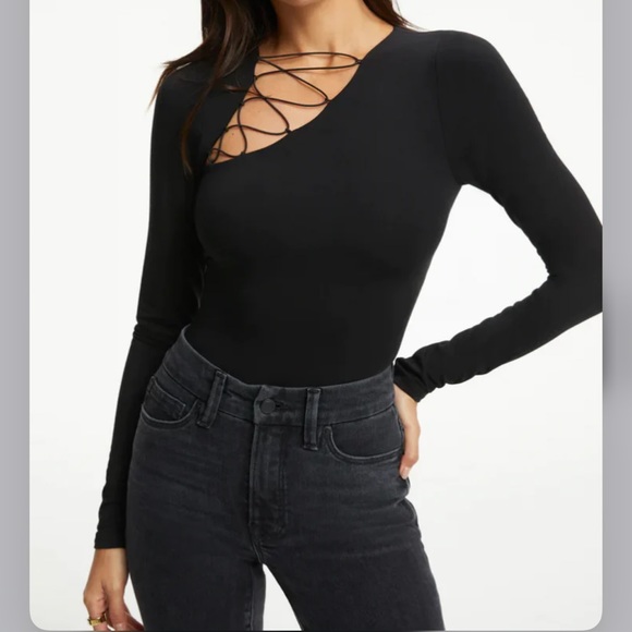 ๐ Good American Good Touch Shoulder Lace Bodysuit - Picture 3 of 14